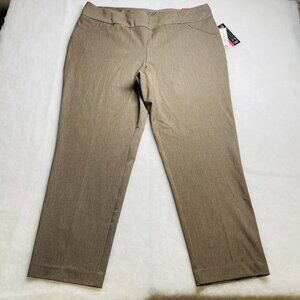 NWT Investments Womens The Park Ave Fit Secret Support Straight Leg Pant Sz 22WR